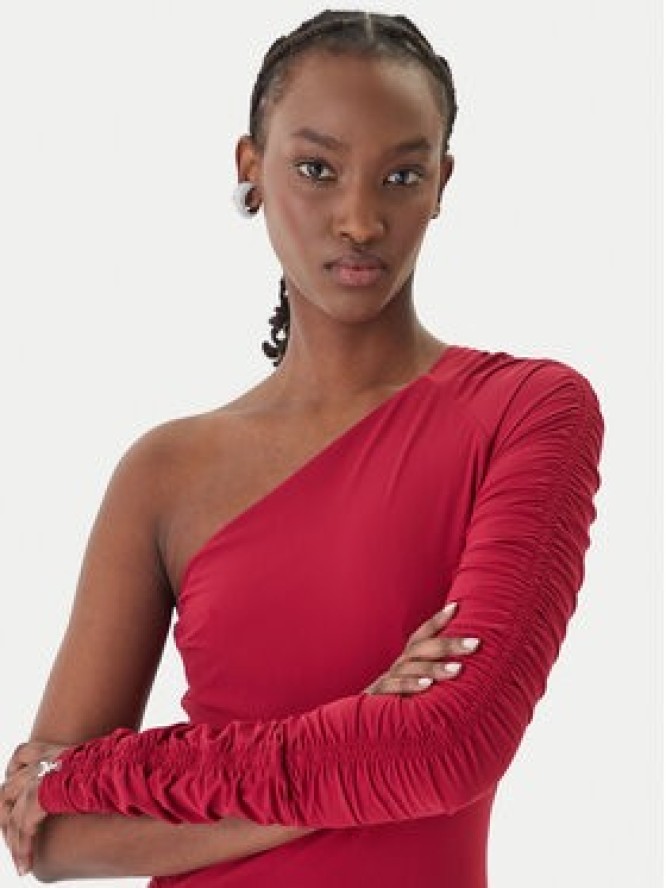 Patrizia Pepe Sukienka wieczorowa 2A3012/JZ26-R894 Bordowy Regular Fit