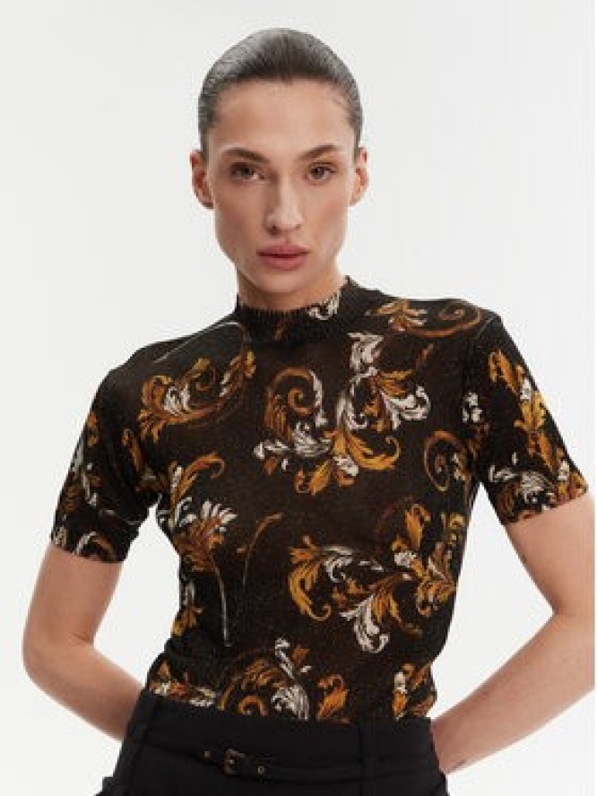 Versace Jeans Couture Sweter 78HAFM07 Czarny Slim Fit