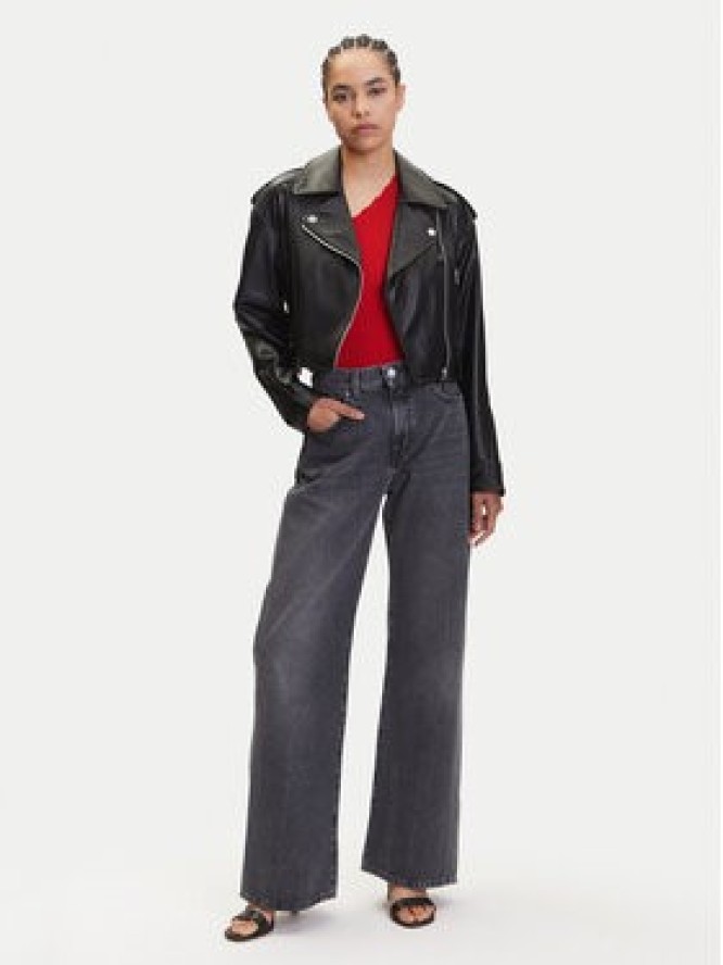 JDY Top Nanna 15351420 Czerwony Slim Fit