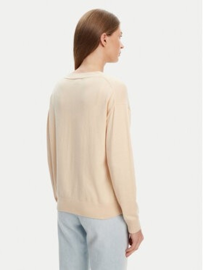 Guess Jeans Sweter 168521 Beżowy Classic Fit