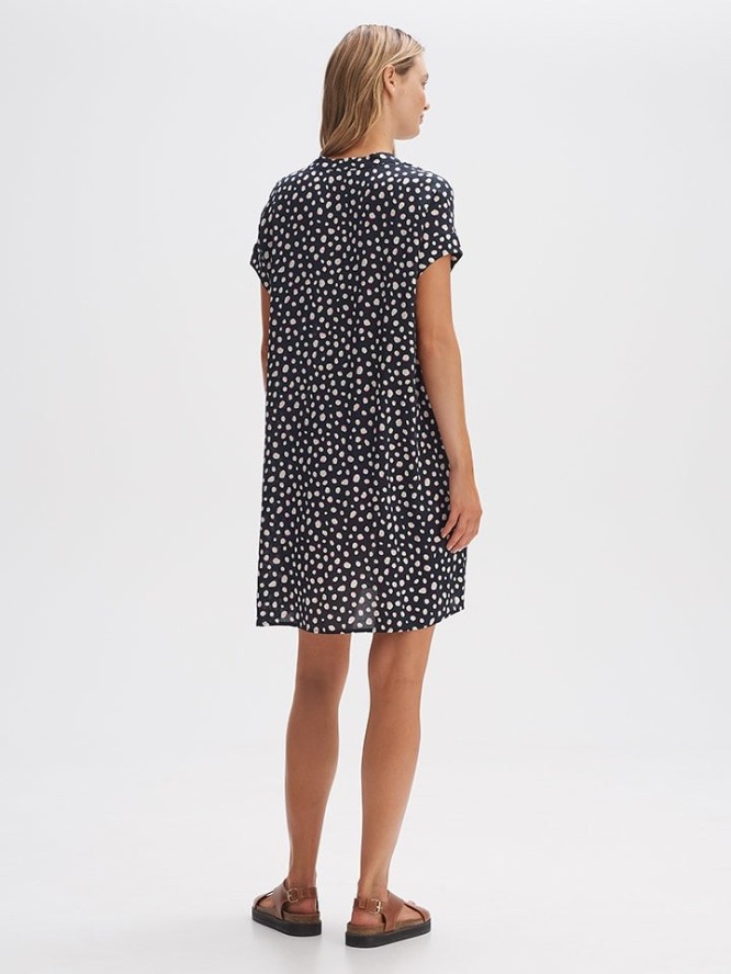 OPUS Sukienka w kolorze granatowo-białym rozmiar: 36