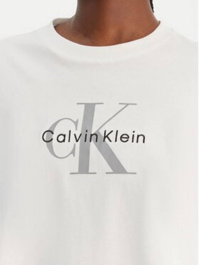 Calvin Klein Jeans T-Shirt LV047F828G Biały Boxy Fit