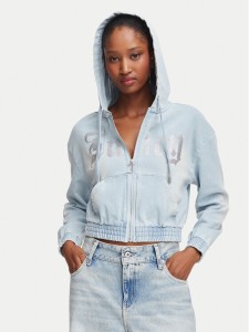Juicy Couture Bluza JCDAS226961 Niebieski jasny Regular Fit