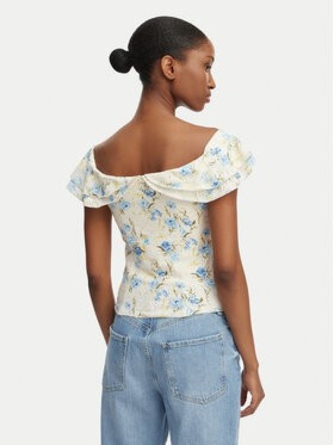 Guess Bluzka W6GP23 K3106 Kremowy Regular Fit