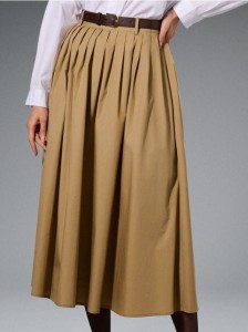 Spódnica z paskiem - beżowy