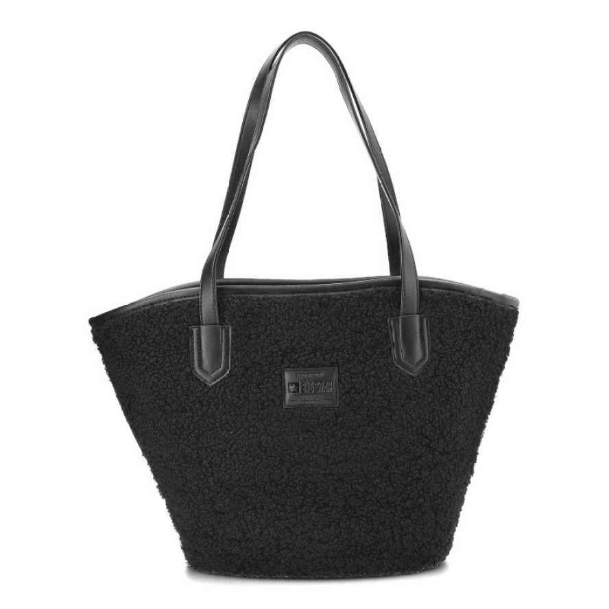 Czarna Torebka Big Star 2w1 Damska Shopperka + Kosmetyczka