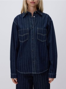 Denimowa koszula - granatowy