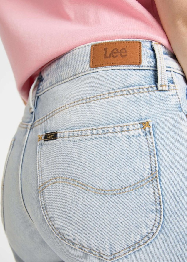 LEE MOM STRAIGHT DAMSKIE SPODNIE JEANSOWE L32IGGSM 112107567