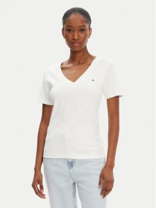 Tommy Hilfiger T-Shirt New Cody WW0WW40584 Écru Slim Fit