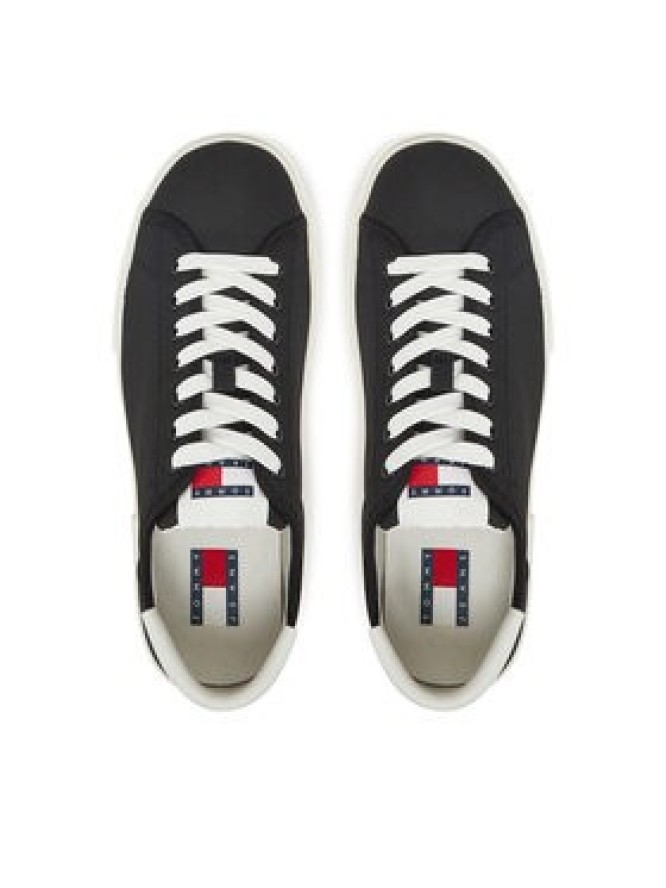 Tommy Jeans Sneakersy Tjw Flatform Canvas Sneaker EN0EN02792 Czarny