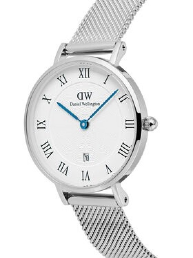 Daniel Wellington Zegarek Petite Roman Numerals DW00100858 Srebrny