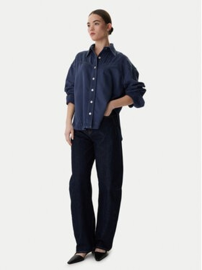 BOSS Koszula jeansowa 50552520 Szary Oversize