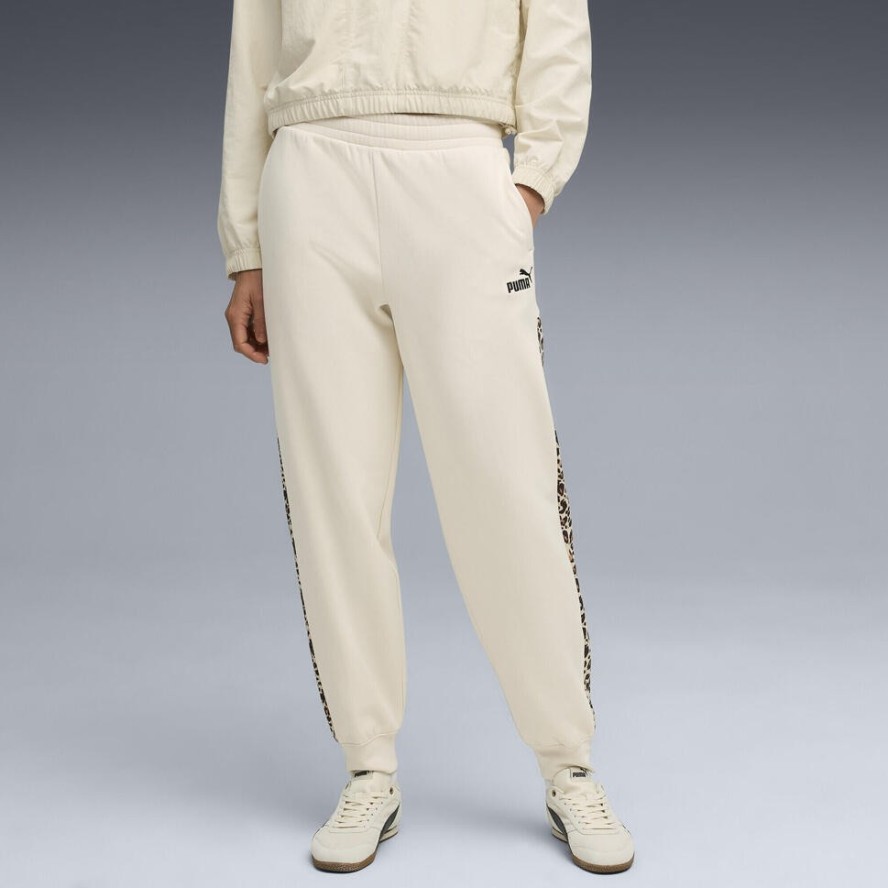 Damskie spodnie dresowe Essentials z wysokim stanem i zwierzęcym nadrukiem PUMA
