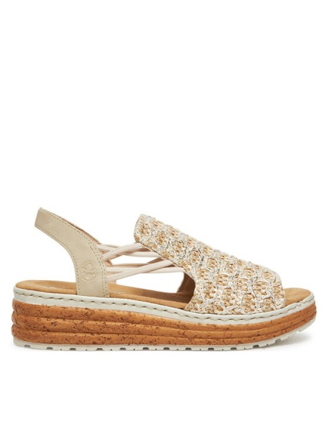 Rieker Sandały 62741-60 Beżowy