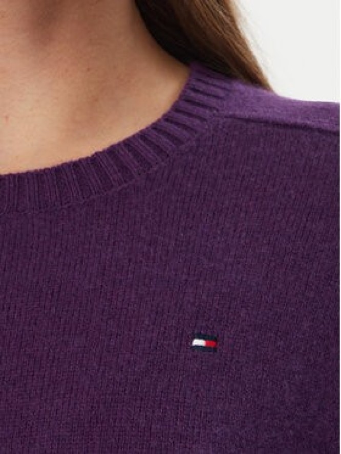 Tommy Hilfiger Sweter WW0WW51432 Fioletowy Regular Fit