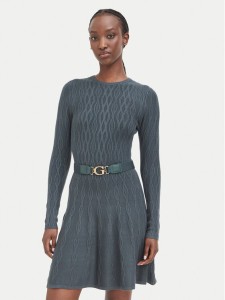 Guess Sukienka dzianinowa W6BK64 Z1569 Zielony Regular Fit