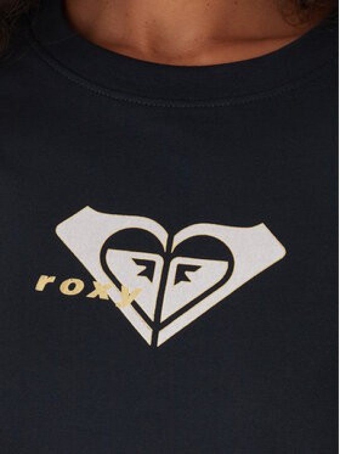 Roxy T-Shirt Oceanregular ERJZT06078 Czarny Regular Fit