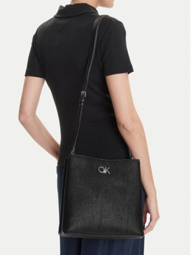 Calvin Klein Torebka Ck Bucket Bag_Tex K60K613179 Czarny