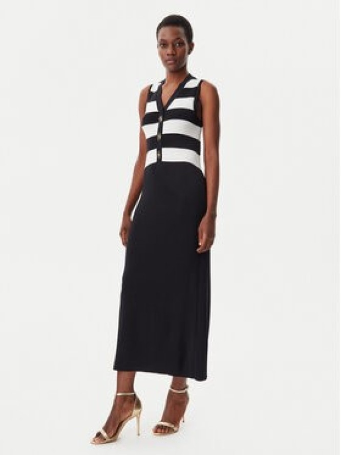 LOLA CASADEMUNT Sukienka dzianinowa LS2516001 Czarny Slim Fit