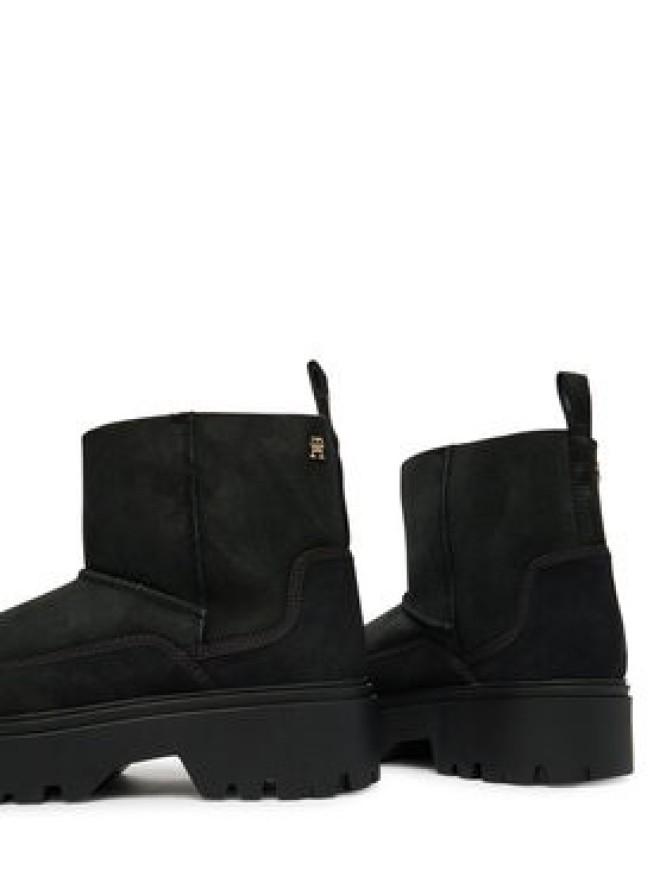 Tommy Hilfiger Śniegowce Real Shearling Pullon FW0FW08997 Czarny