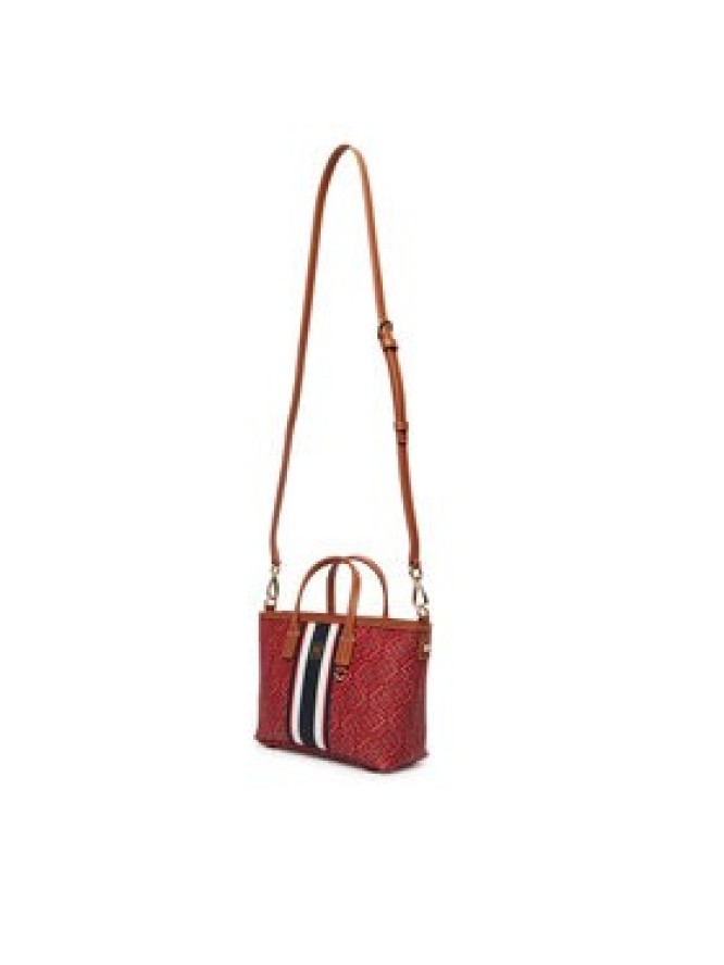 Tommy Hilfiger Torebka Th Monoplay Mini Tote Stripe Le AW0AW18389 Czerwony