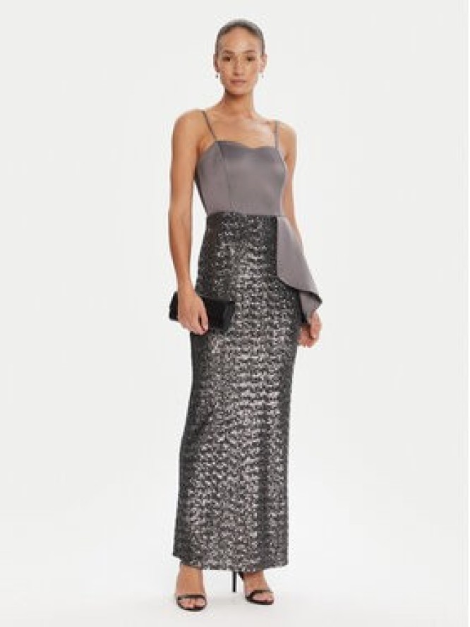 Rinascimento Sukienka wieczorowa CFC0124976003 Szary Slim Fit