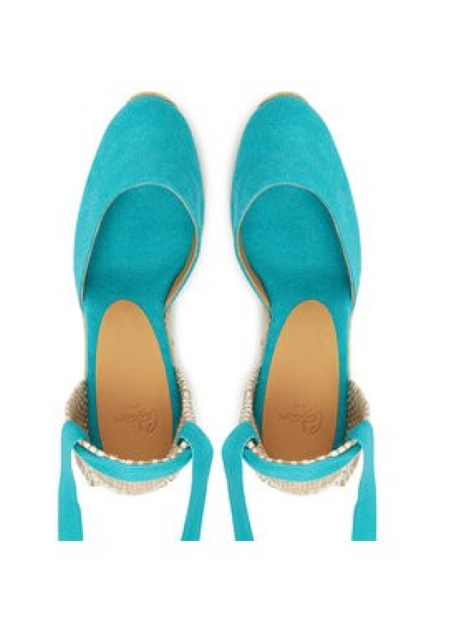 Castañer Espadryle Carina/8/002 021642 Turkusowy