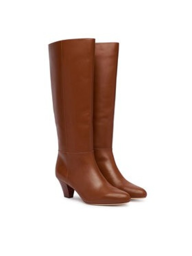 LAUREN RALPH LAUREN Kozaki Emrsyn Tl Hl Bo Tal 802P15714002 Brązowy