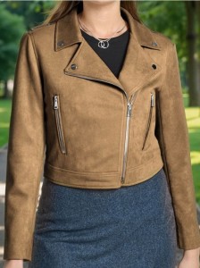 Kurtka ramoneska - brązowy