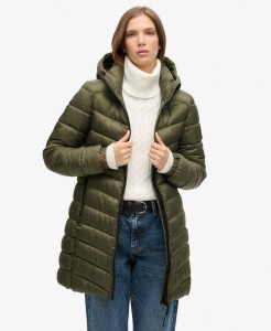 Kurtka pikowana z kapturem Fuji od SUPERDRY