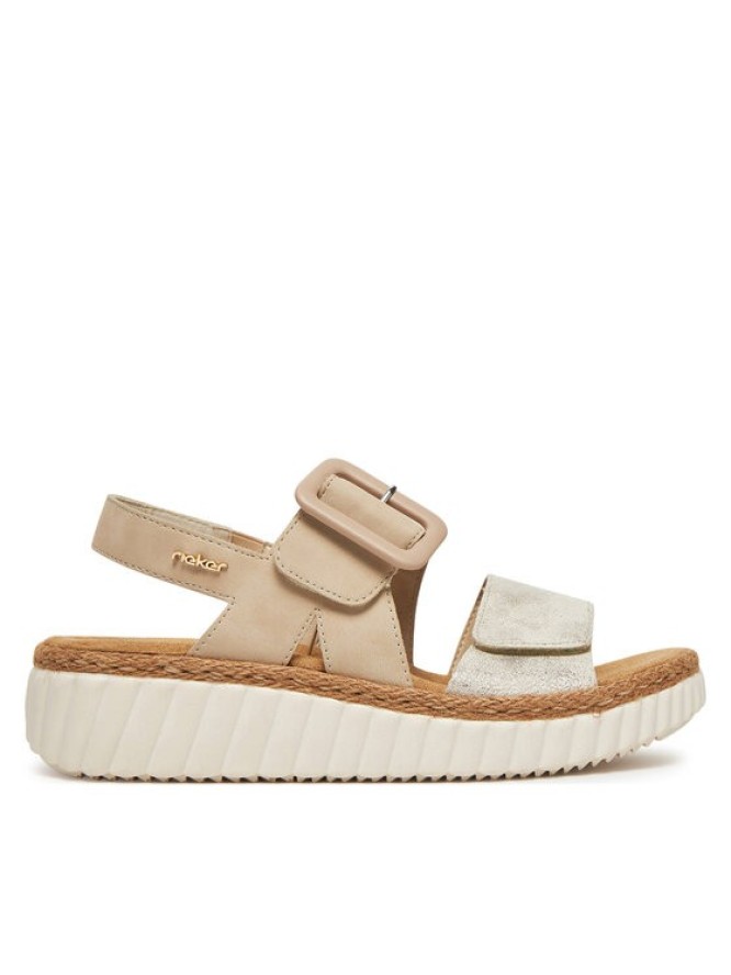 Rieker Sandały 69260-60 Beżowy