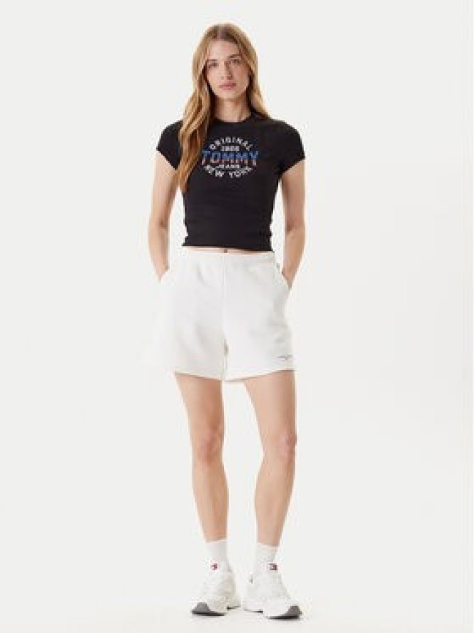 Tommy Jeans T-Shirt DW0DW21421 Czarny Slim Fit