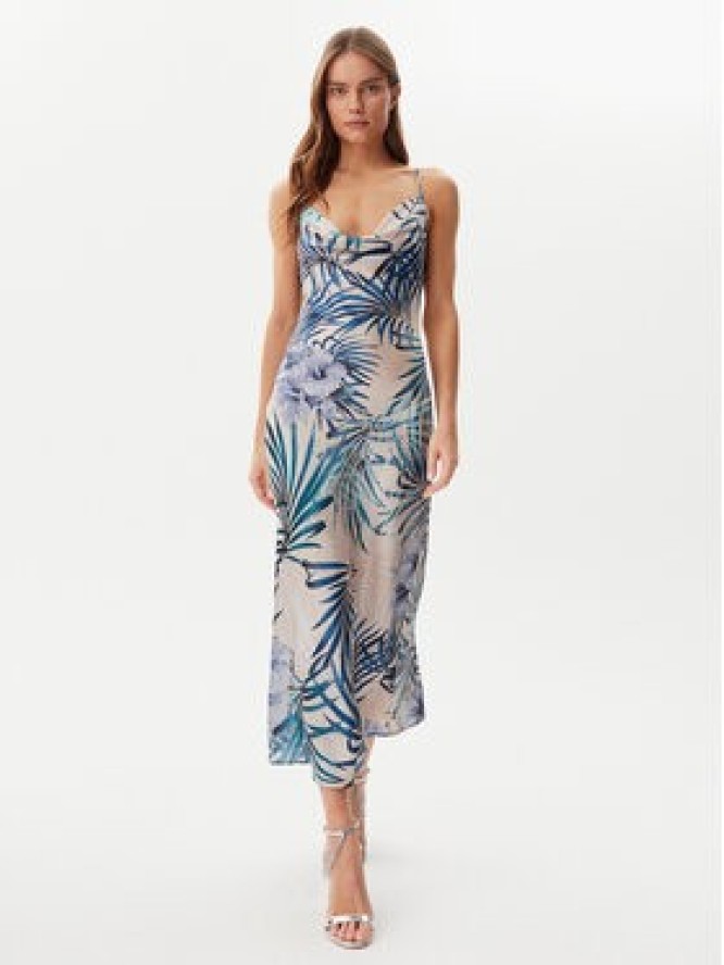 Guess Sukienka codzienna W5GK85 WH9C2 Niebieski Regular Fit