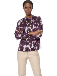 creation L Bluzka w kolorze ciemnofioletowo-białym rozmiar: 48