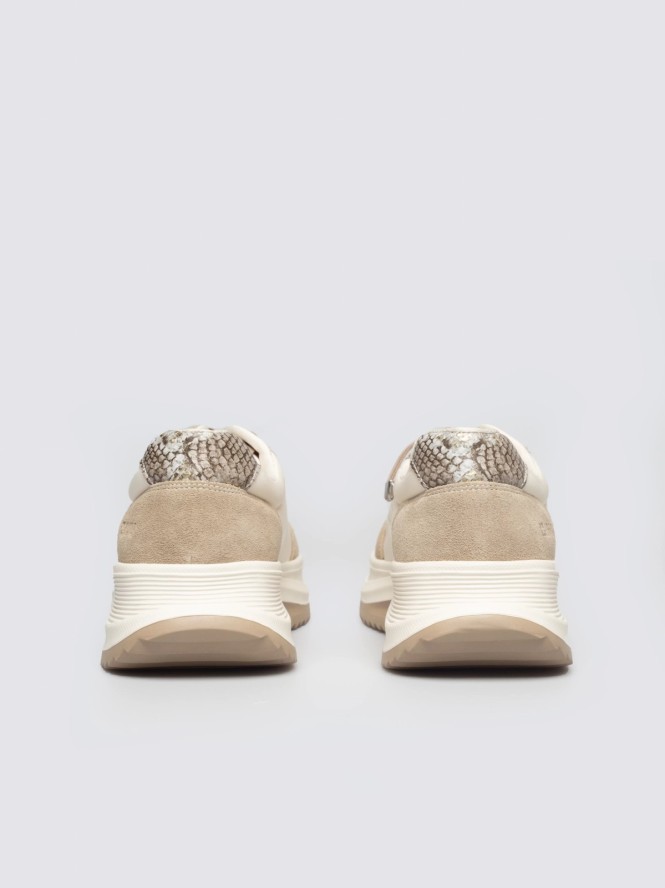 sneakersy damskie ze skóry naturalnej beżowe rr274a344 800