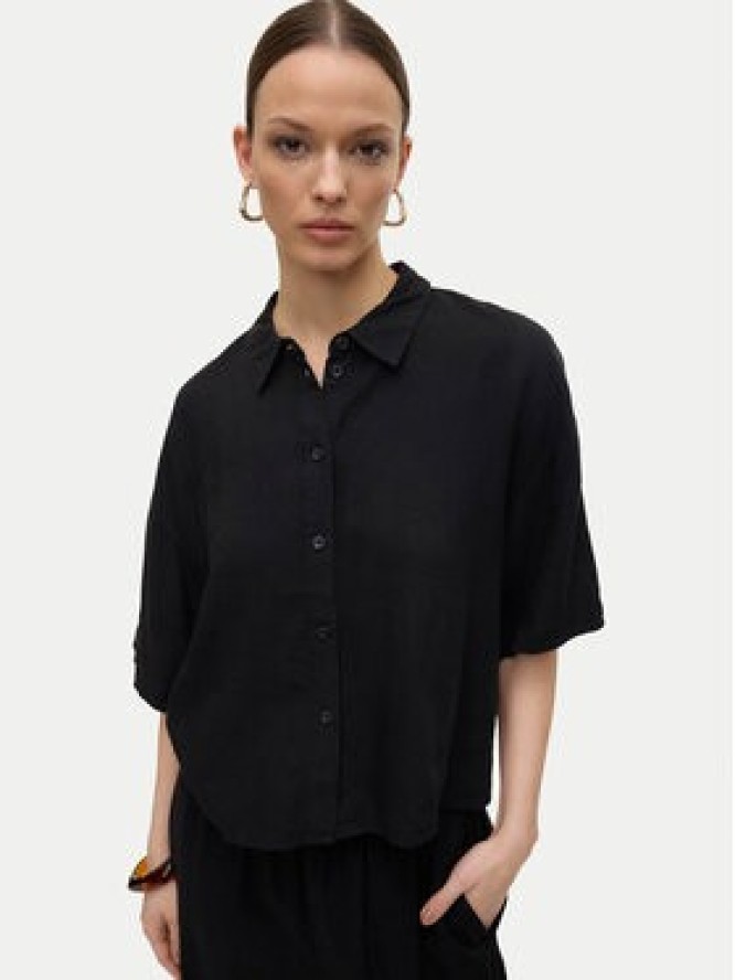 Vero Moda Koszula Linn 10306820 Czarny Relaxed Fit