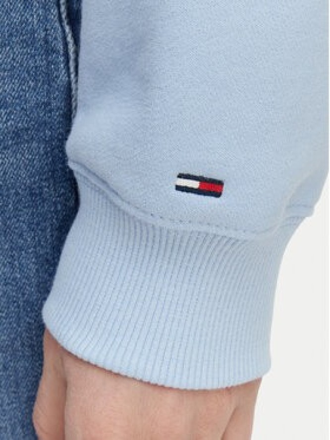 Tommy Jeans Bluza Bubble Logo DW0DW22366 Niebieski jasny Boxy Fit