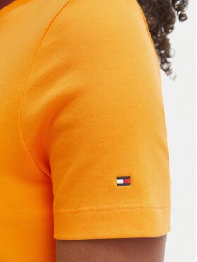 Tommy Hilfiger Sukienka codzienna WW0WW50825 Pomarańczowy Regular Fit