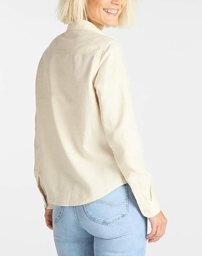 LEE DAMSKA KOSZULA MATERIAŁOWA 2 POCKET WORK SHIRT OLIVE GREEN L45UJYNX 112110591