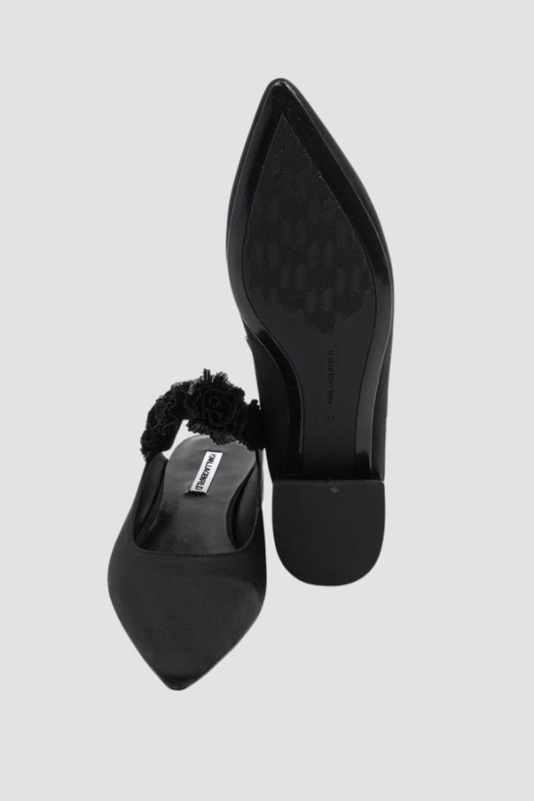 KARL LAGERFELD Czarne damskie baleriny KERRIE, Rozmiar 40