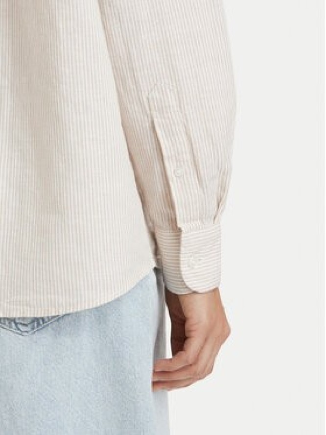 Tommy Jeans Koszula DW0DW22209 Beżowy jasny Relaxed Fit