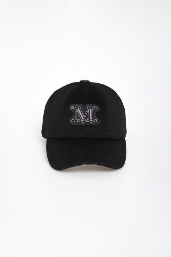 Czapka z daszkiem damska wełniana Fedora MAX MARA ACCESSORI