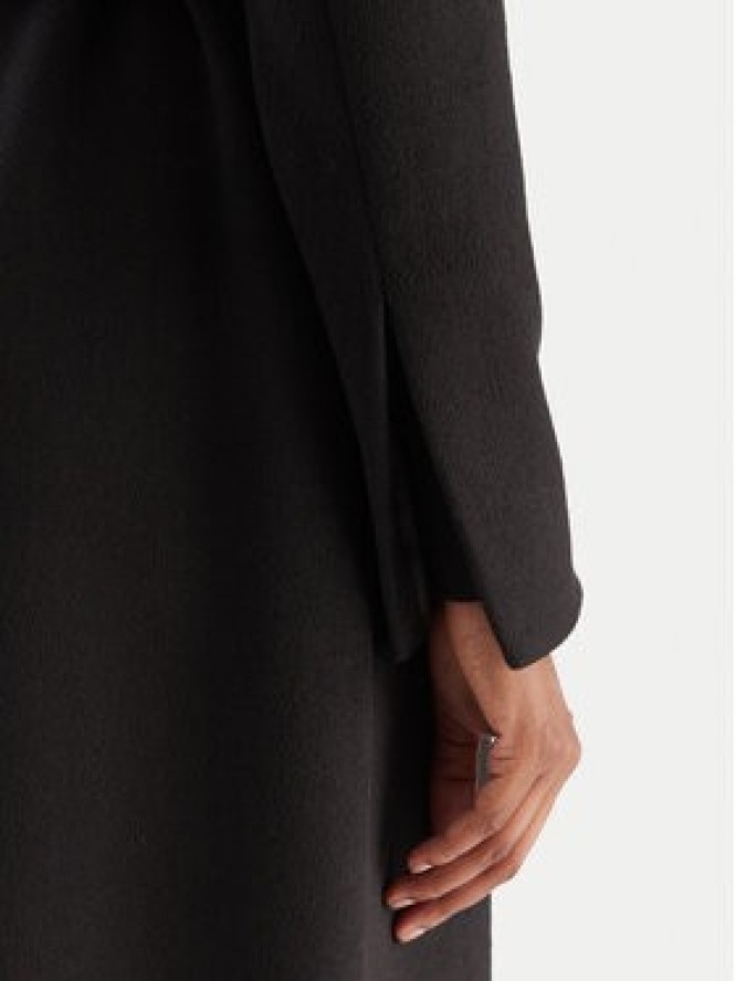 YES LONDON Płaszcz wełniany CD1218ECO Czarny Regular Fit