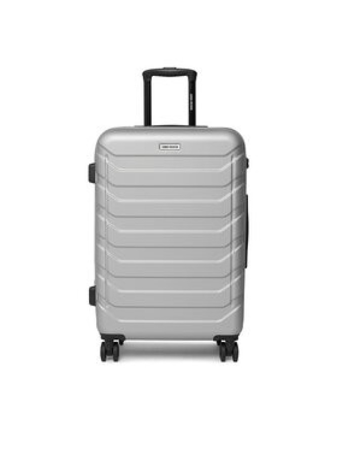 GINO ROSSI Walizka średnia CEO-GIN-M-003-05-SILVER Srebrny