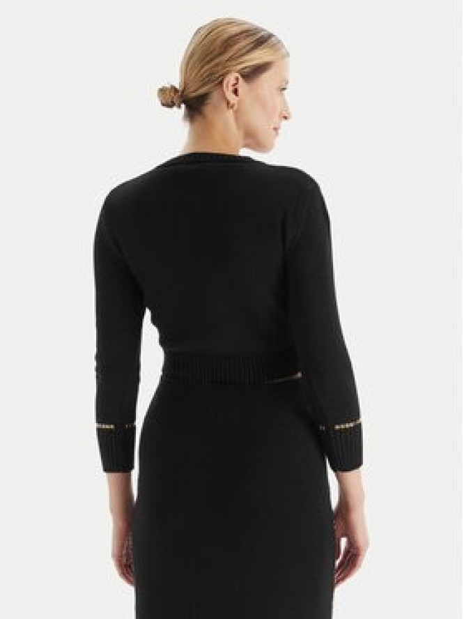 Simona Corsellini Sweter A25CPMGE0601 Czarny Slim Fit