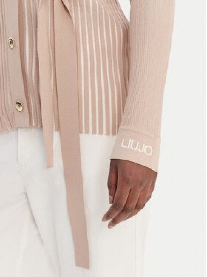 Liu Jo Sport Kardigan TA6116 MS55N Beżowy Regular Fit