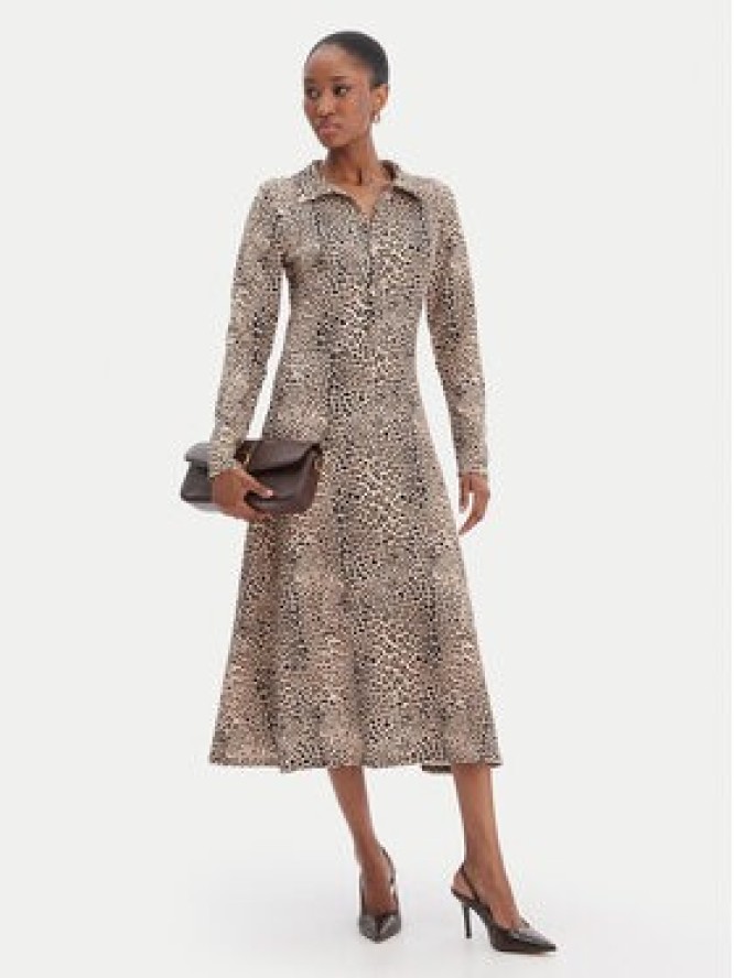 Morgan Sukienka koszulowa 261-RINGO Beżowy Regular Fit