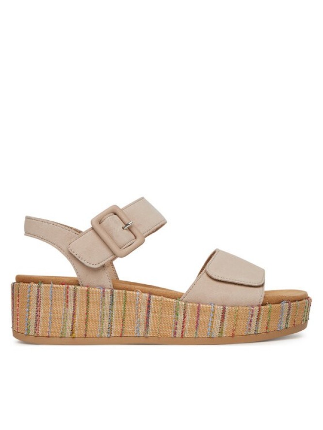 Remonte Sandały D1N54-60 Beżowy