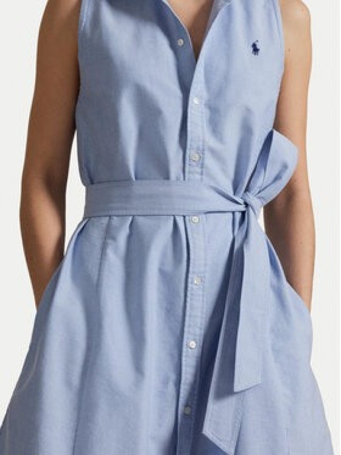 Polo Ralph Lauren Sukienka koszulowa 211906437006 Niebieski Regular Fit