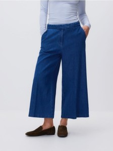 Jeansy culotte - niebieski
